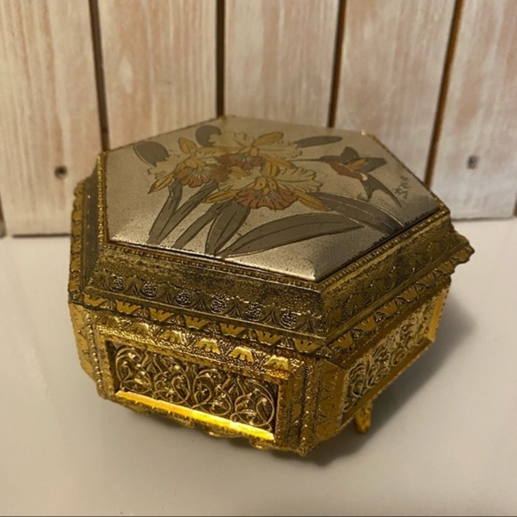 Vintage Original Chokin Art Japan Hummingbird‎ - Picture 2 of 11